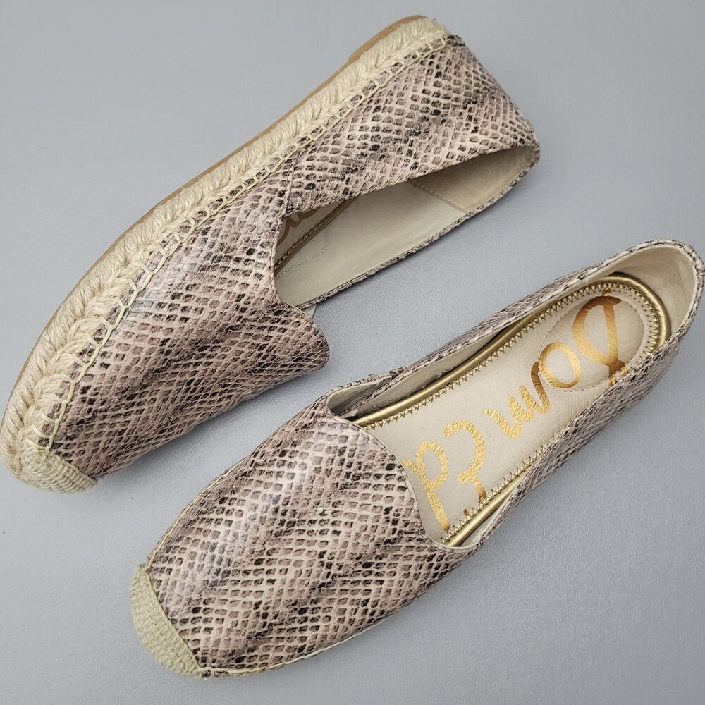 Sam Edelman Kesia leather slip on Espadrille flat loafer size 11 Comfort Shoes